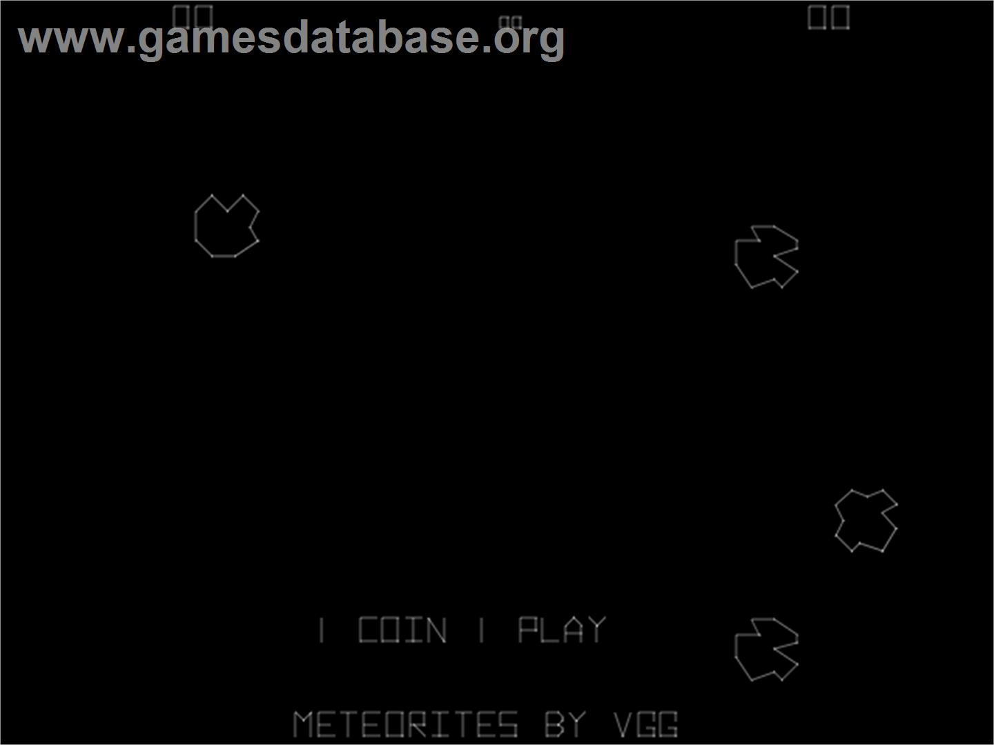 Meteorites - Arcade - Artwork - Title Screen