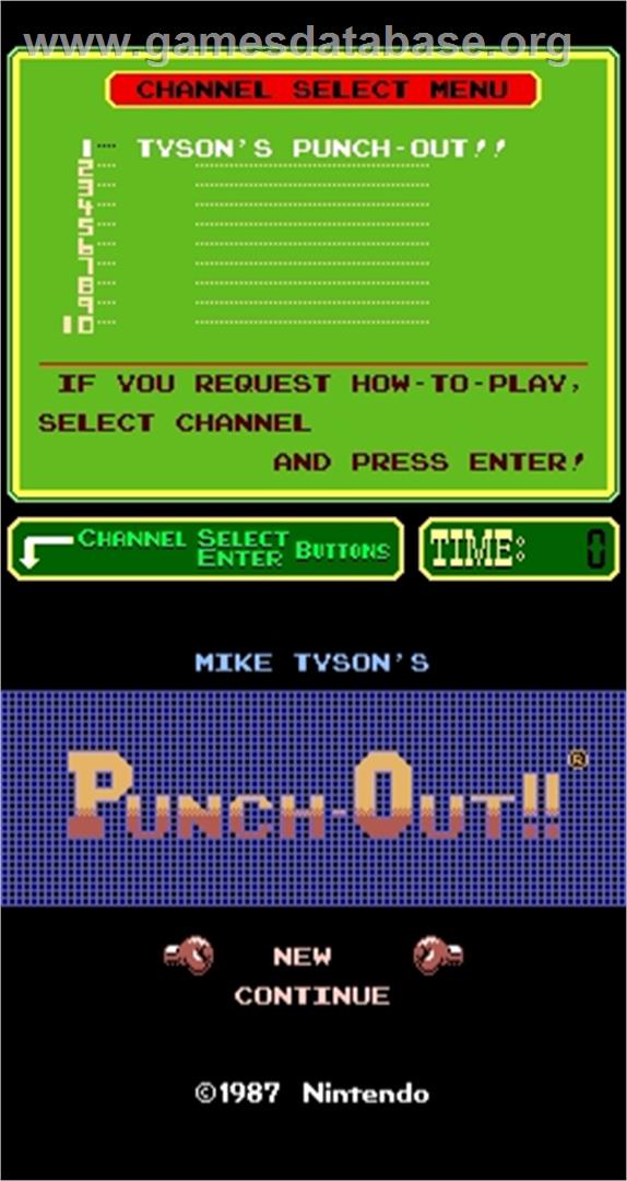 Mike Tyson's Punch-Out!! - Arcade - Artwork - Title Screen
