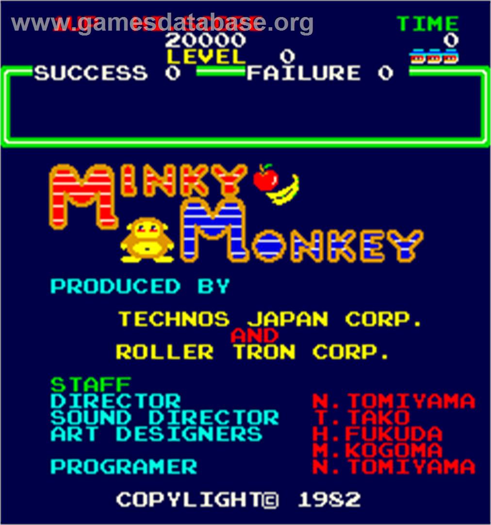 Minky Monkey - Arcade - Artwork - Title Screen