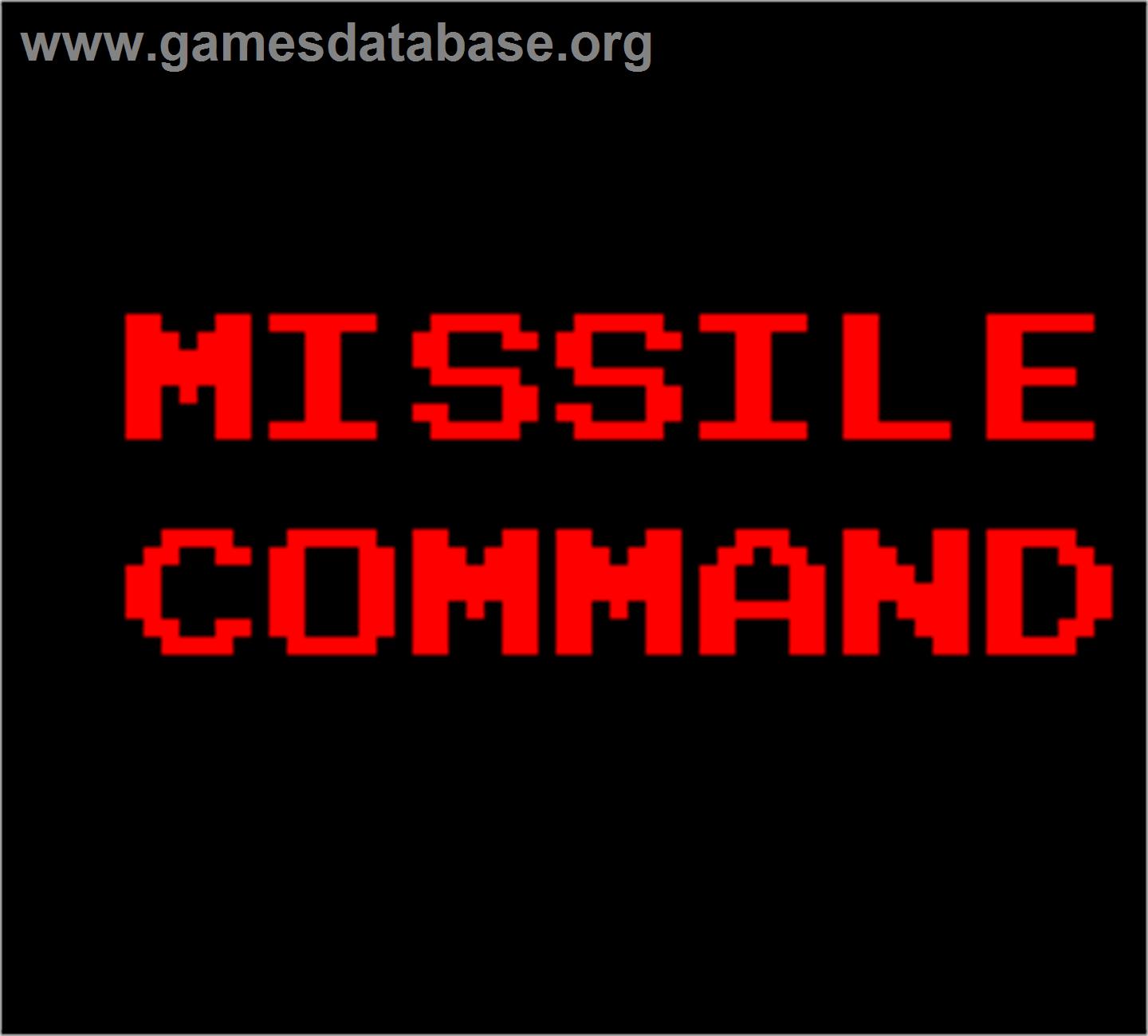 Missile Command - Arcade - Artwork - Title Screen