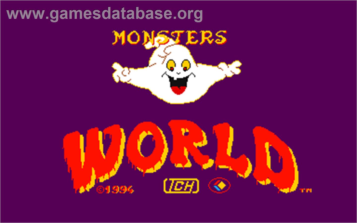 Monsters World - Arcade - Artwork - Title Screen