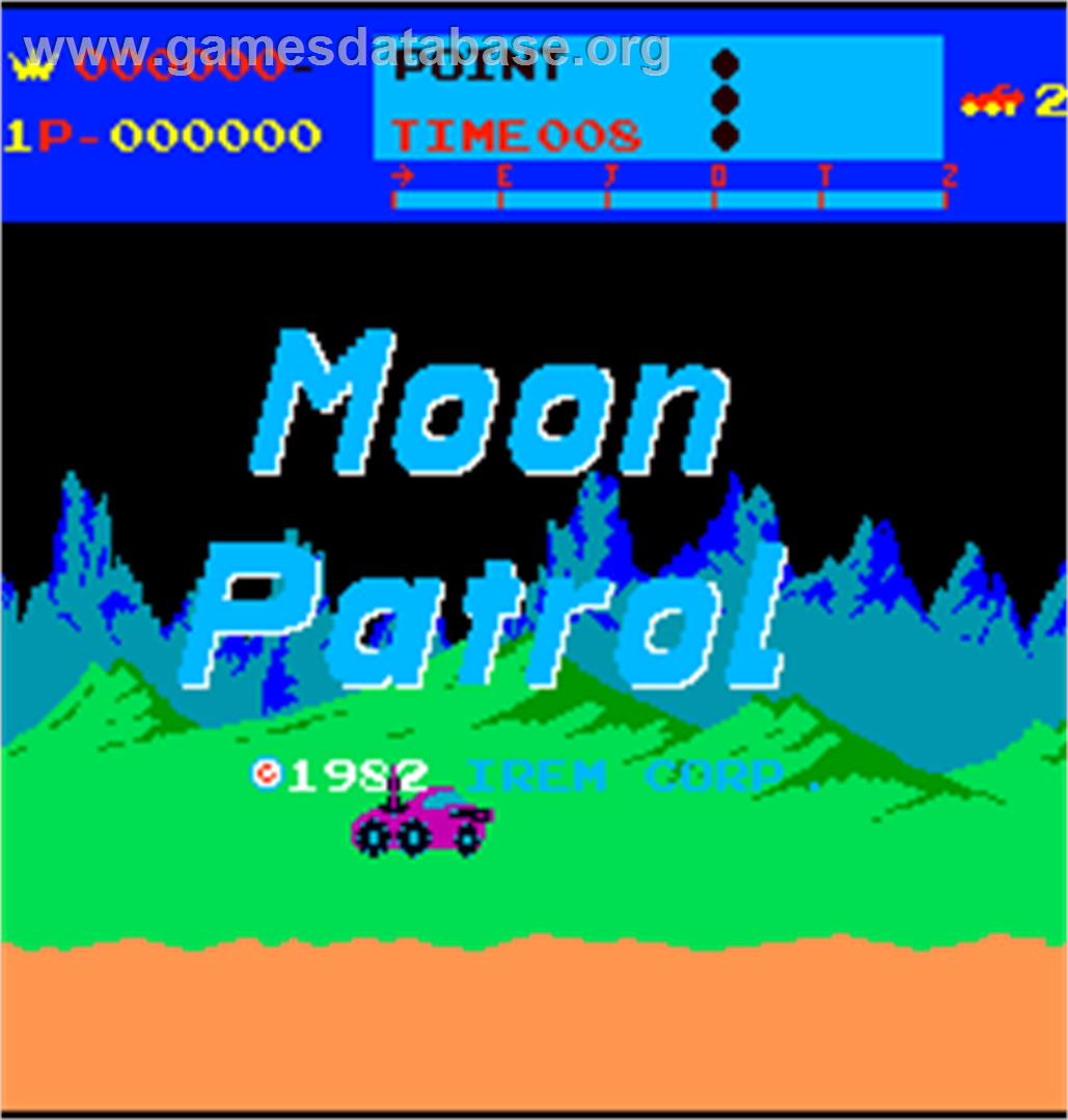 Moon Patrol - Arcade - Artwork - Title Screen