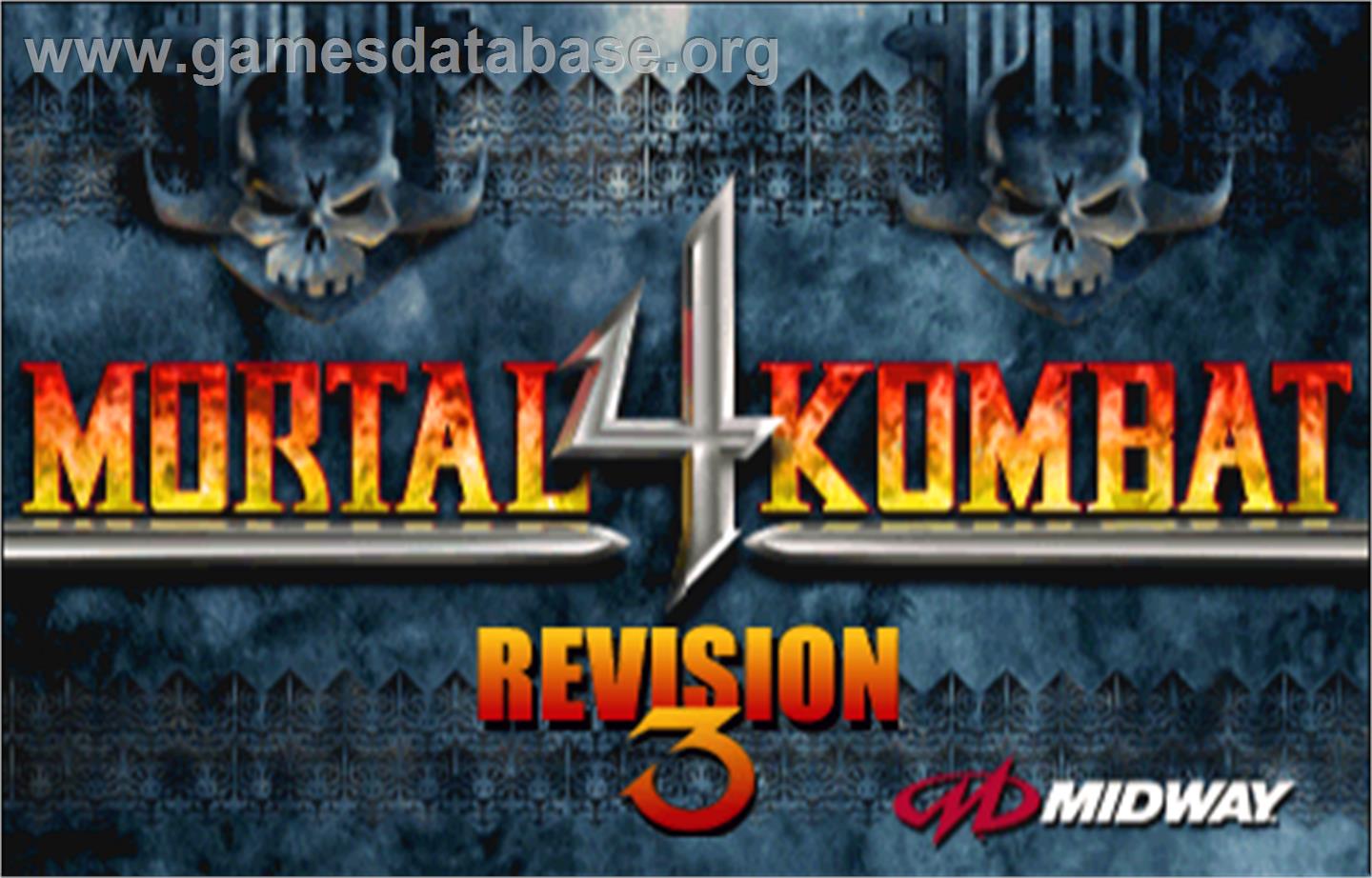 Mortal Kombat 4 - Arcade - Artwork - Title Screen
