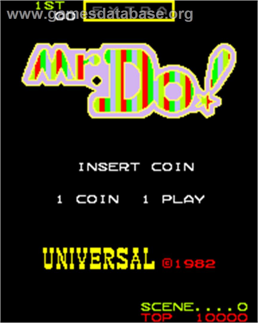 Mr. Do! - Arcade - Artwork - Title Screen