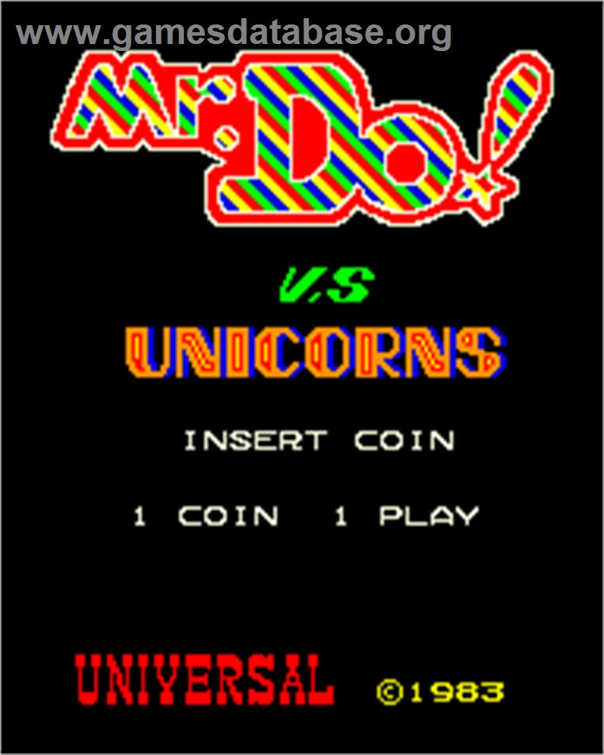 Mr. Do vs. Unicorns - Arcade - Artwork - Title Screen
