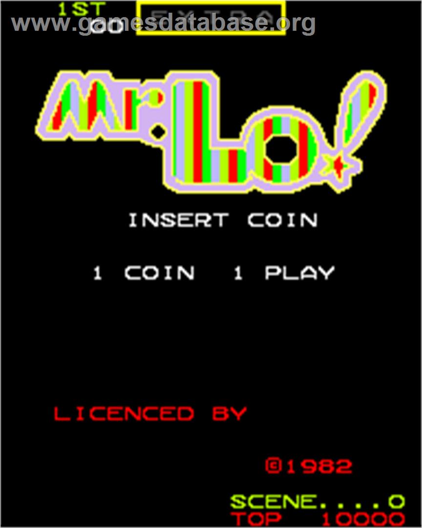 Mr. Lo! - Arcade - Artwork - Title Screen