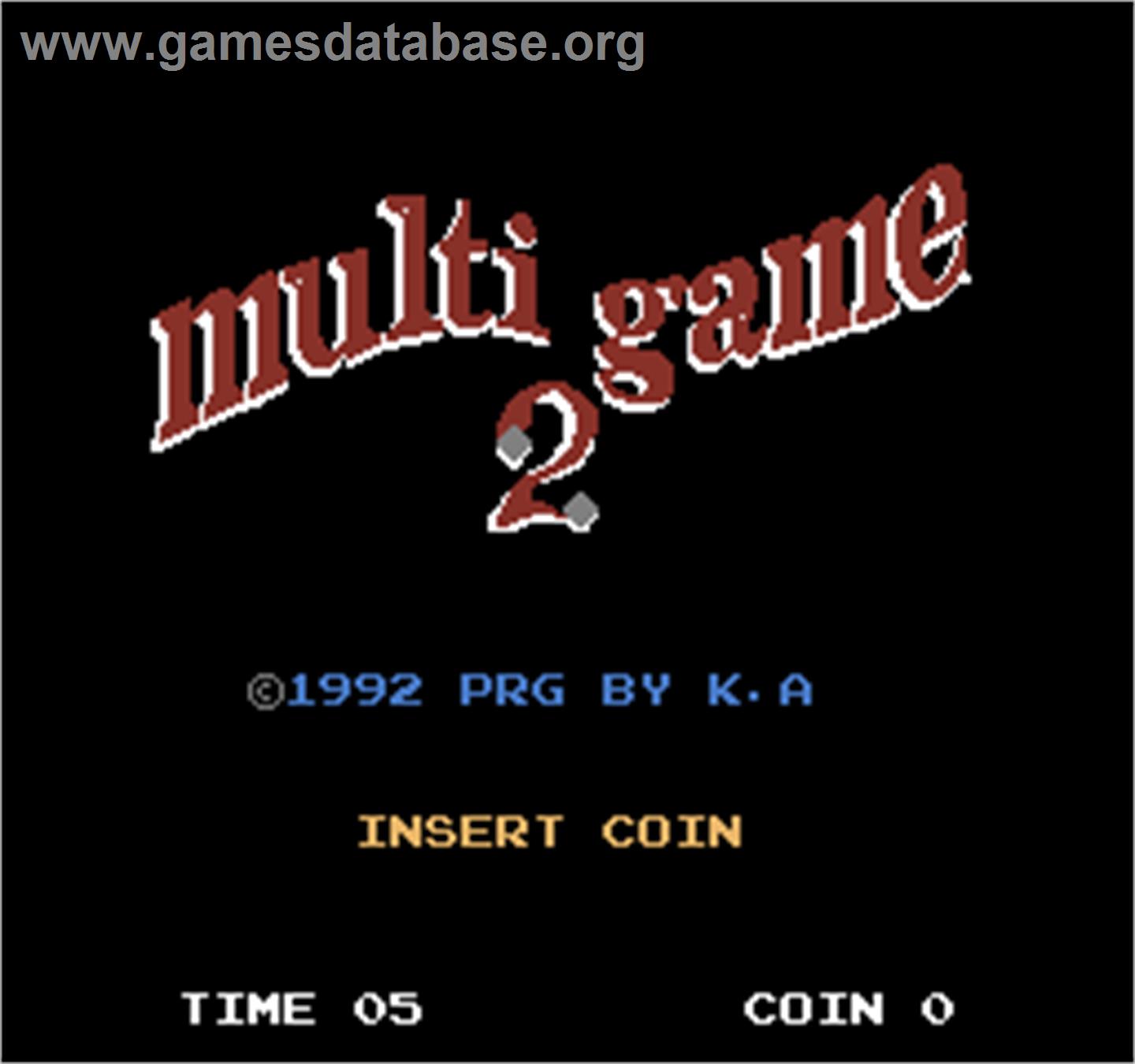 Multi Game 2 - Arcade - Artwork - Title Screen