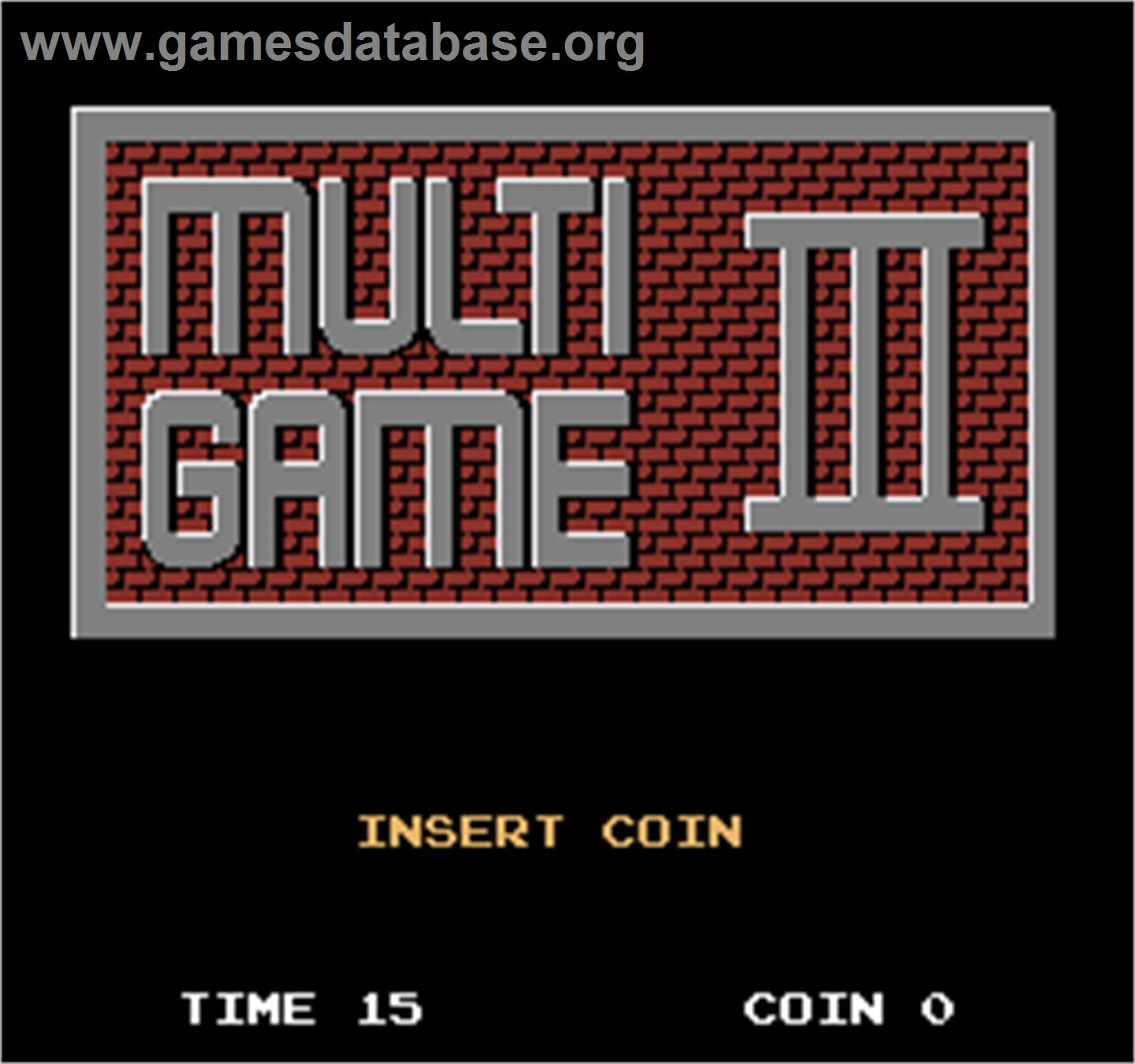Multi Game III - Arcade - Artwork - Title Screen