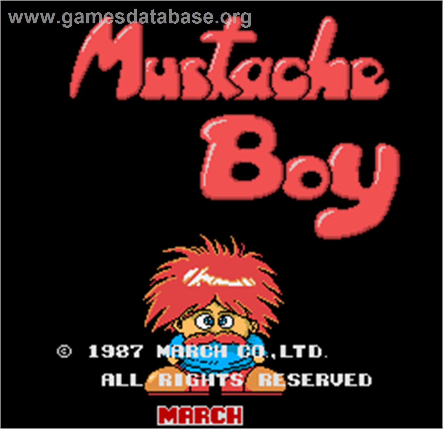 Mustache Boy - Arcade - Artwork - Title Screen