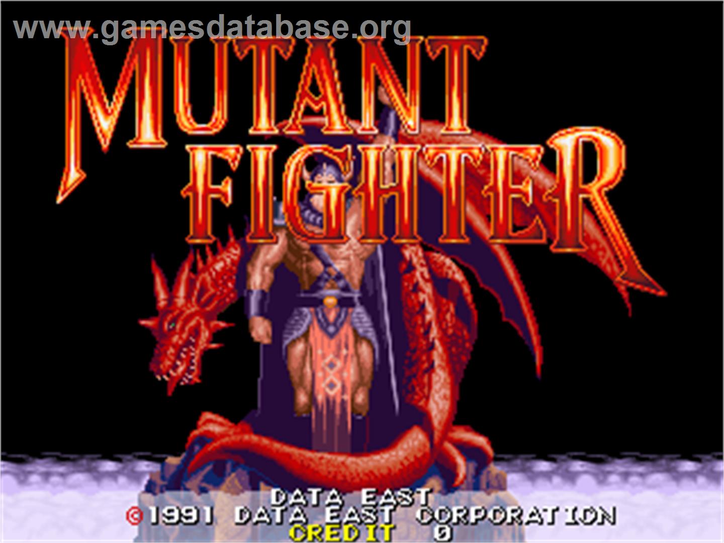 Mutant Fighter - Arcade - Artwork - Title Screen
