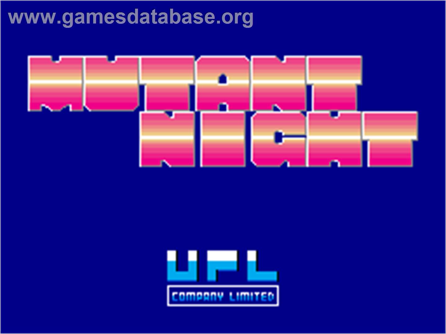 Mutant Night - Arcade - Artwork - Title Screen