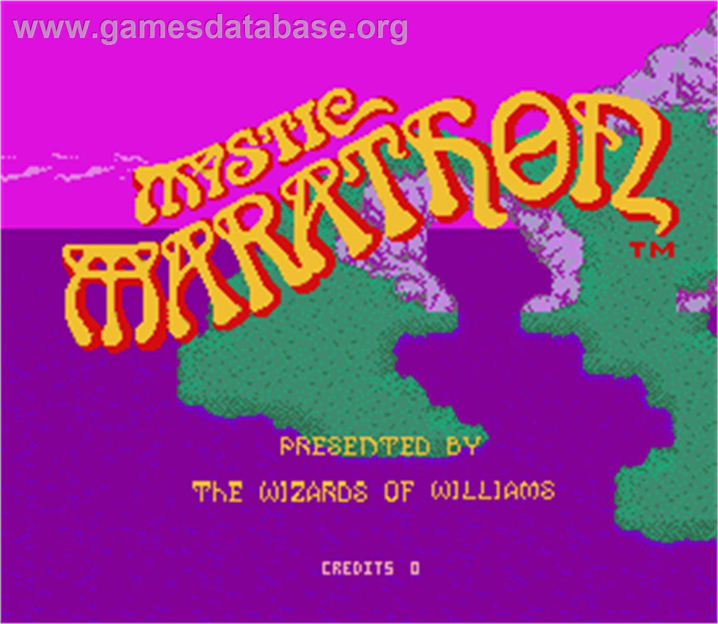 Mystic Marathon - Arcade - Artwork - Title Screen