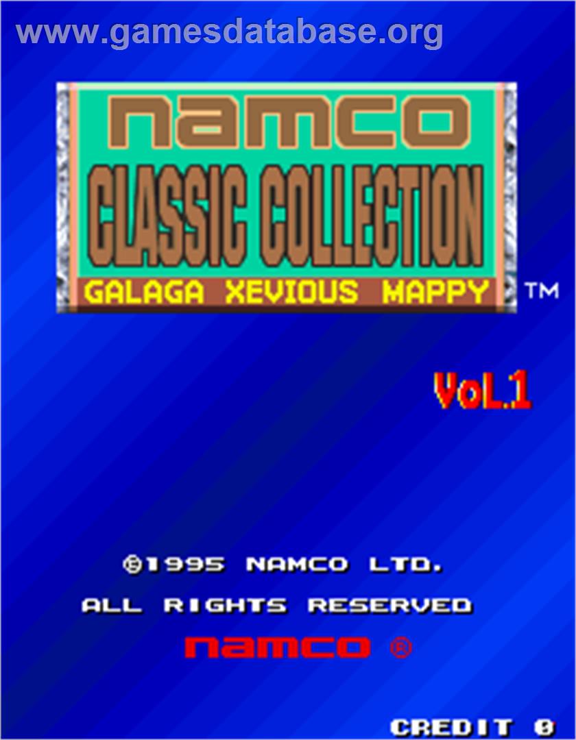 Namco Classic Collection Vol.1 - Arcade - Artwork - Title Screen