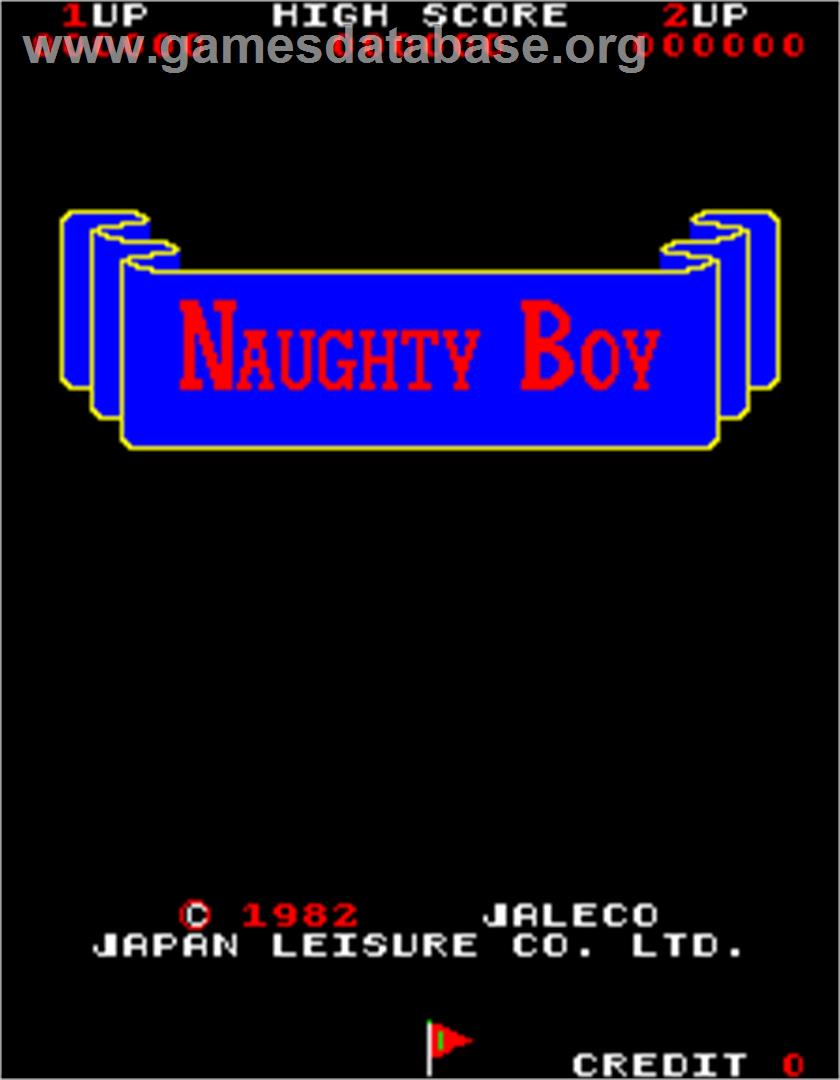Naughty Boy - Arcade - Artwork - Title Screen