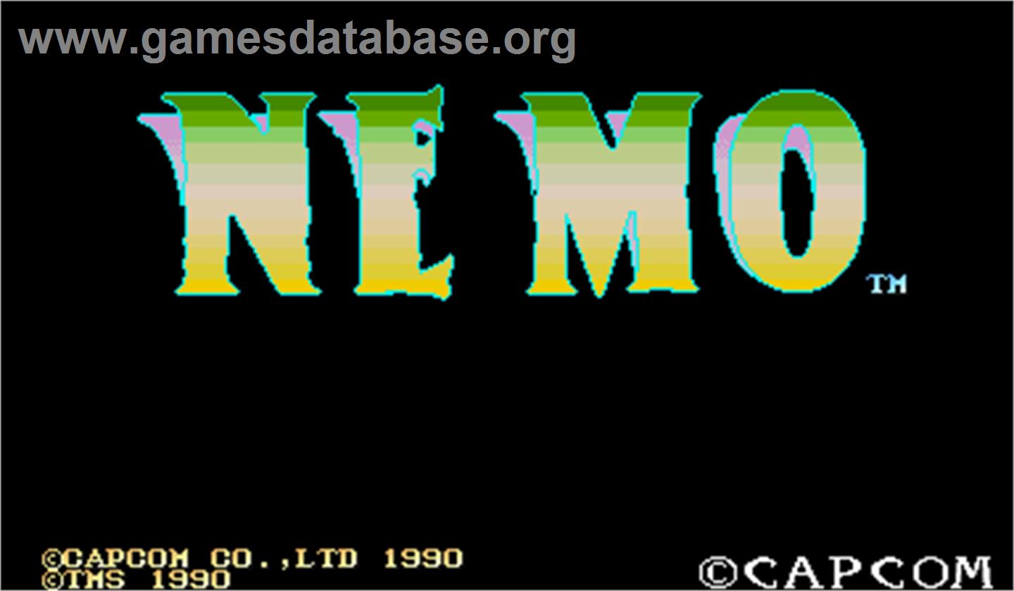 Nemo - Arcade - Artwork - Title Screen