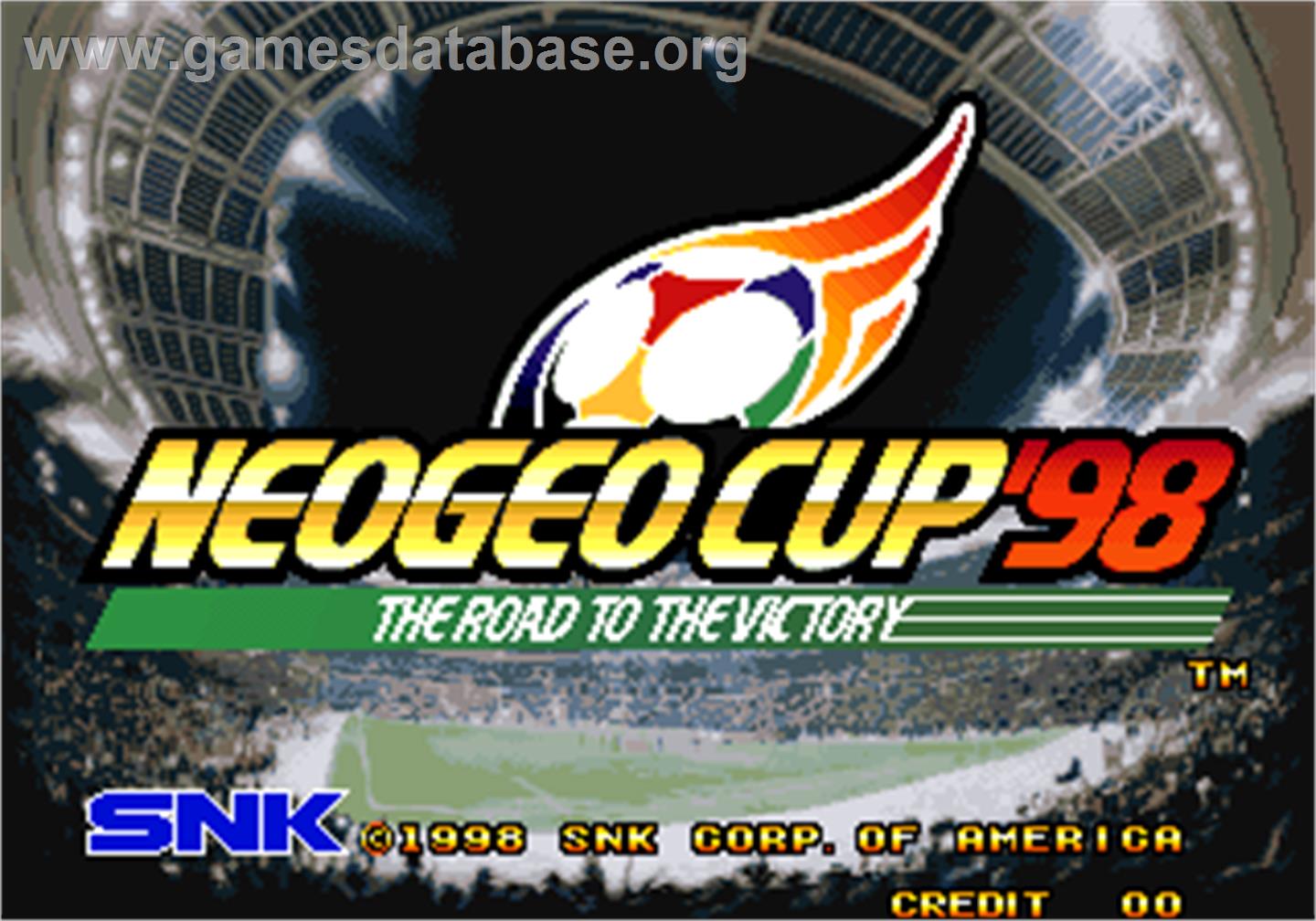 Neo-Geo Cup '98 - The Road to the Victory - Arcade - Artwork - Title Screen