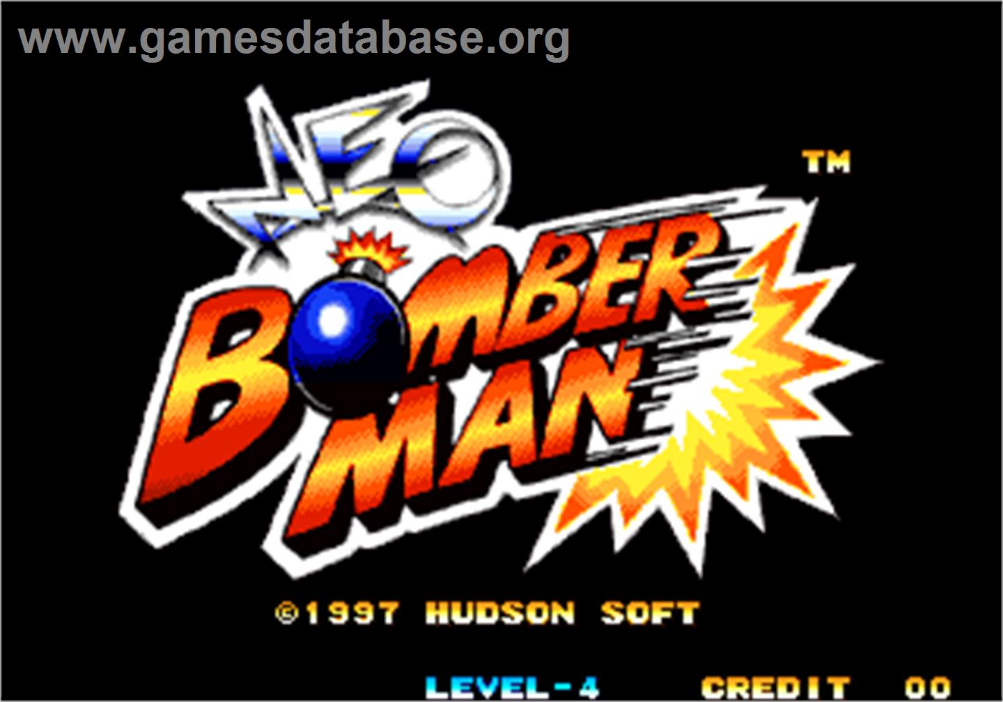 Neo Bomberman - Arcade - Artwork - Title Screen