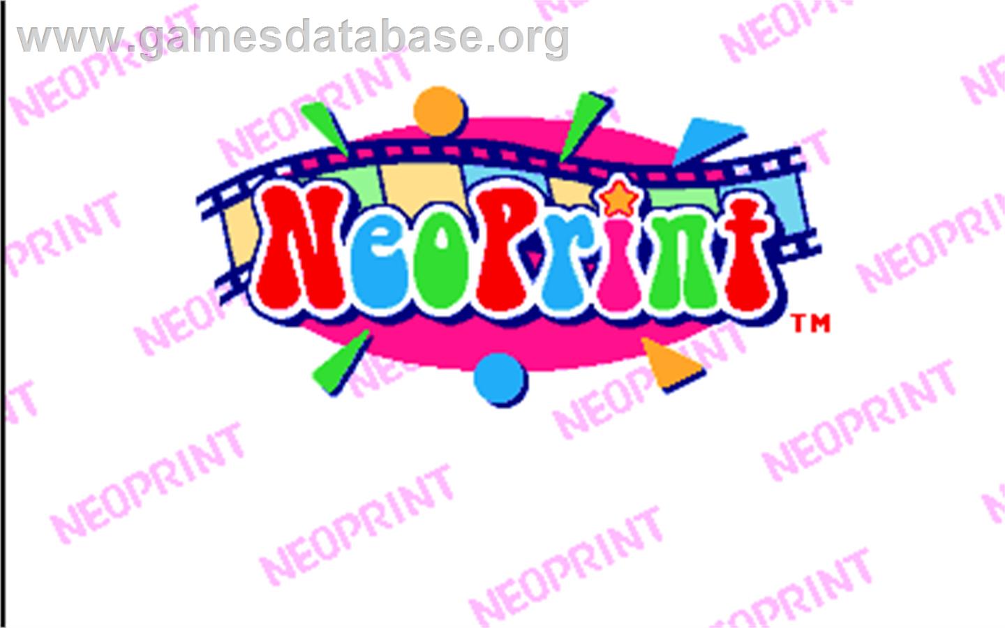 Neo Print V1 - Arcade - Artwork - Title Screen