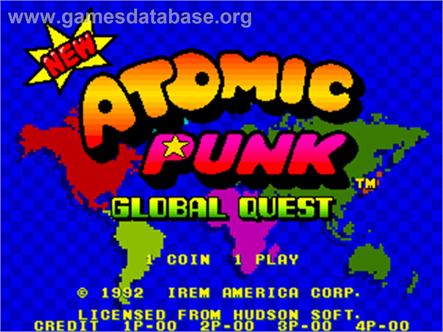 New Atomic Punk - Global Quest - Arcade - Artwork - Title Screen
