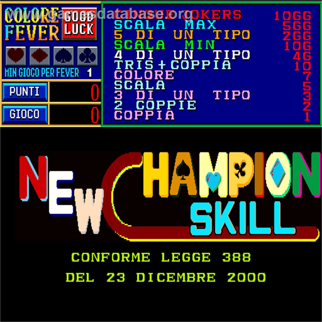 New Champion Skill - Arcade - Artwork - Title Screen