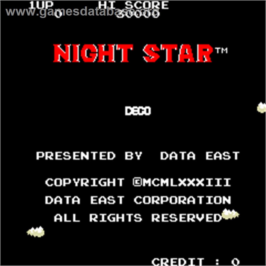 Night Star - Arcade - Artwork - Title Screen