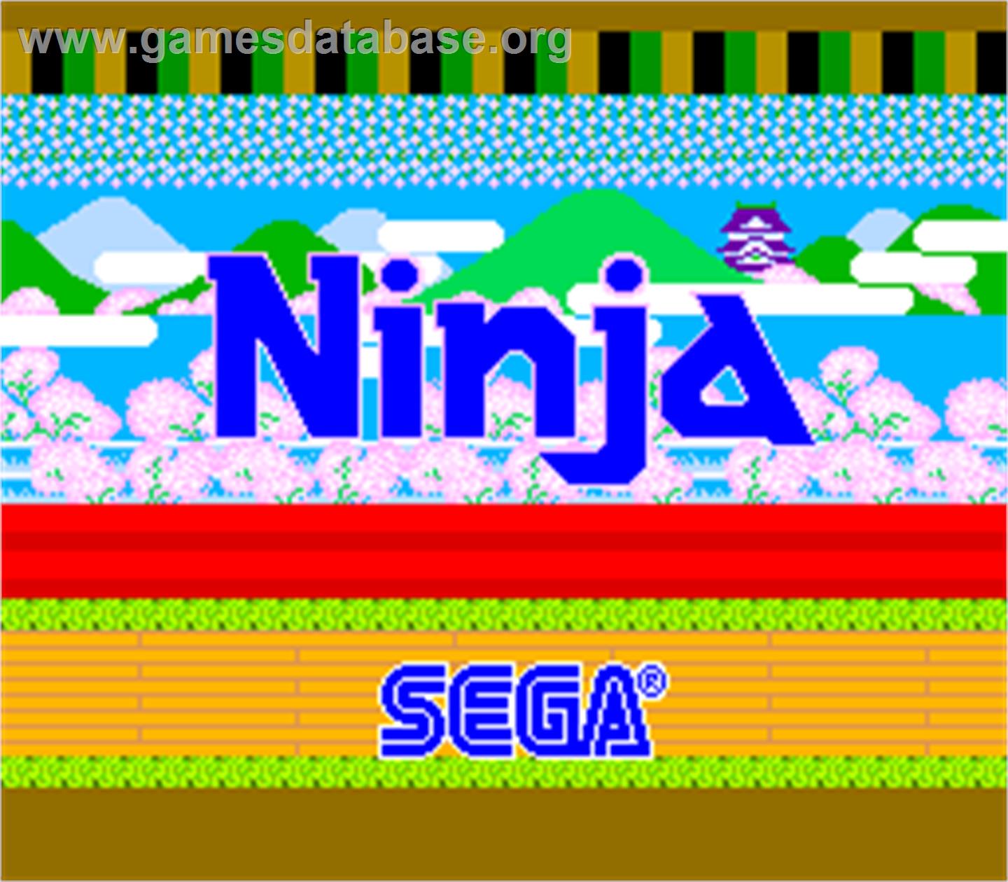 Ninja - Arcade - Artwork - Title Screen