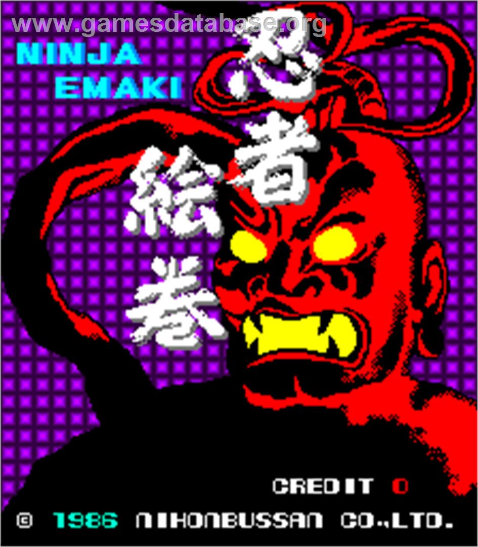 Ninja Emaki - Arcade - Artwork - Title Screen