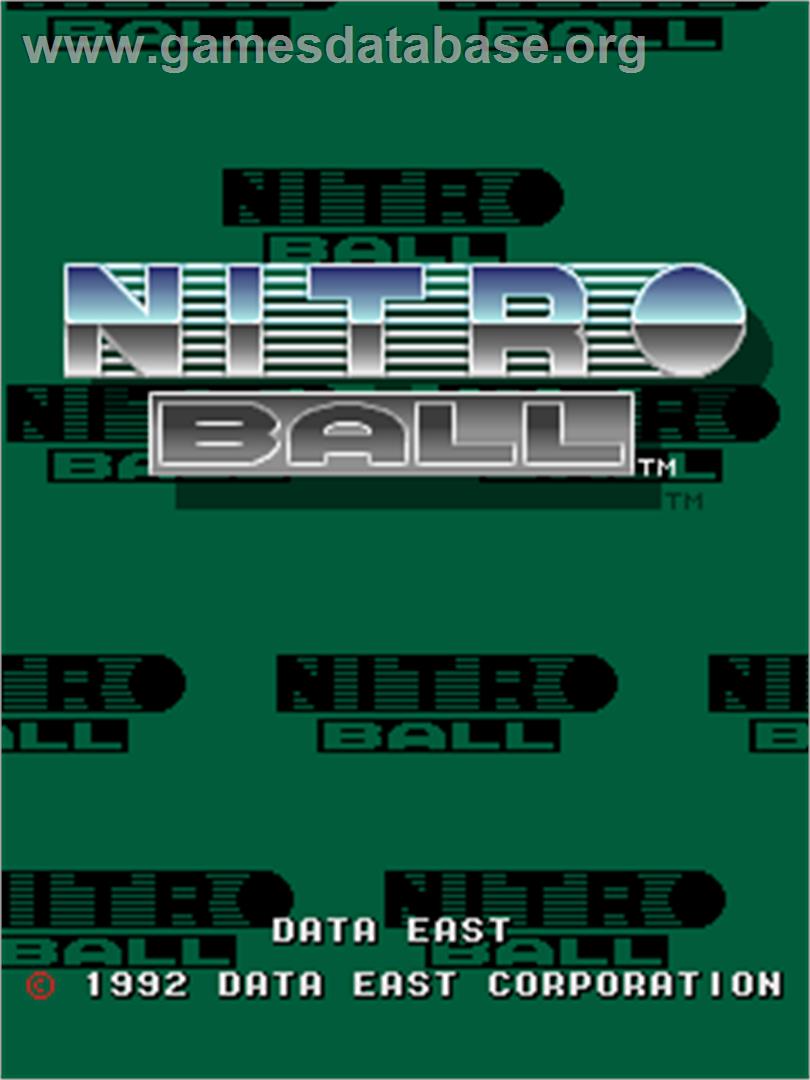 Nitro Ball - Arcade - Artwork - Title Screen