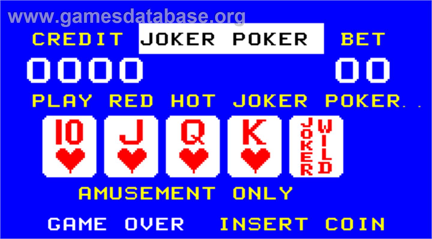 Noraut Red Hot Joker Poker - Arcade - Artwork - Title Screen