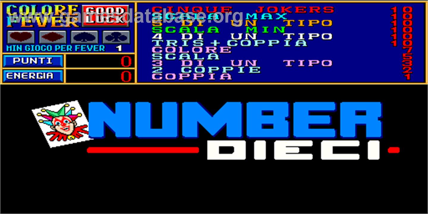Number Dieci - Arcade - Artwork - Title Screen