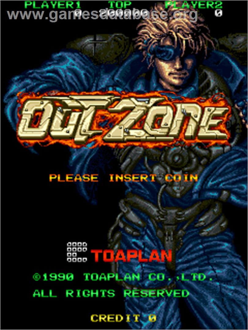 Out Zone - Arcade - Artwork - Title Screen