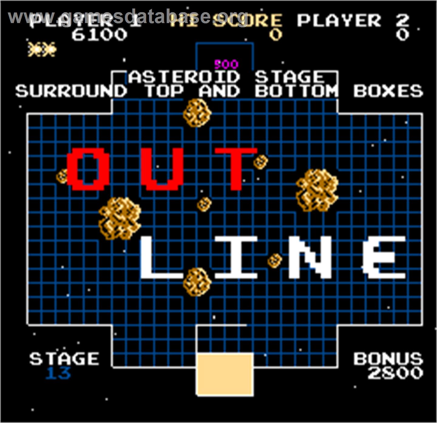 Outline - Arcade - Artwork - Title Screen
