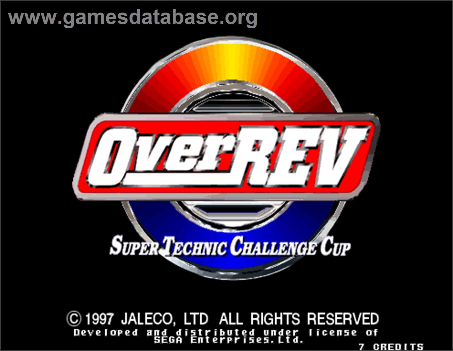 Over Rev - Arcade - Artwork - Title Screen