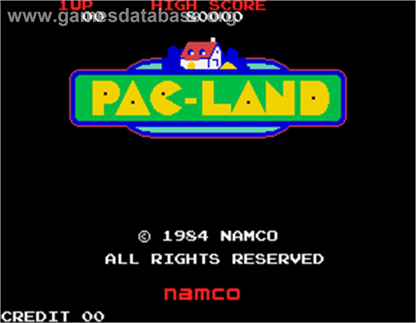 Pac-Land - Arcade - Artwork - Title Screen