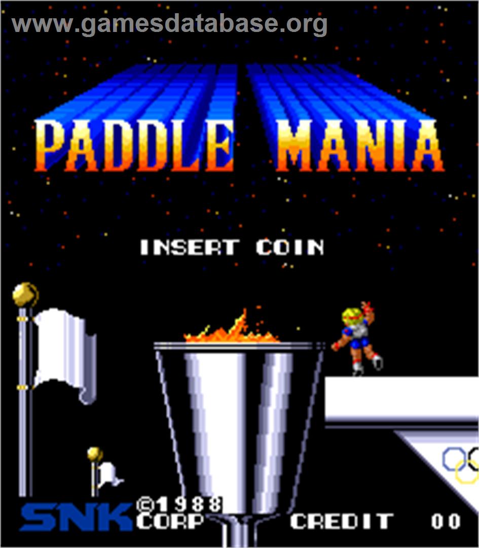 Paddle Mania - Arcade - Artwork - Title Screen