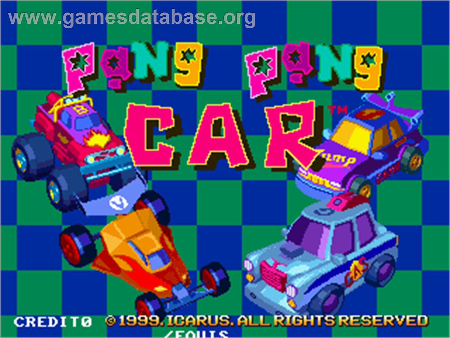 Pang Pang Car - Arcade - Artwork - Title Screen