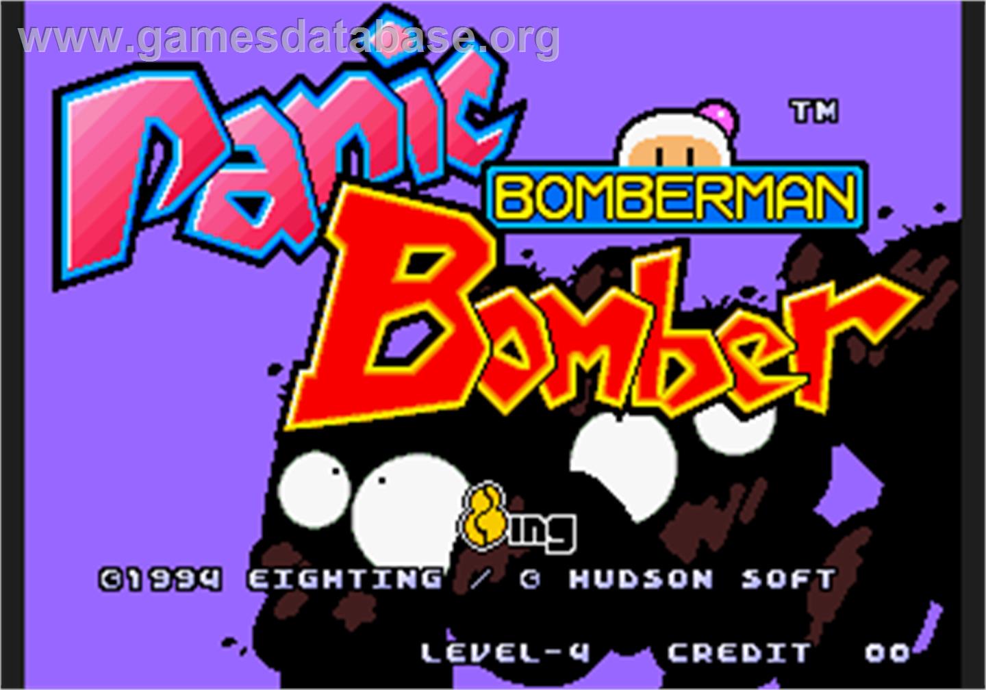 Panic Bomber - Arcade - Artwork - Title Screen
