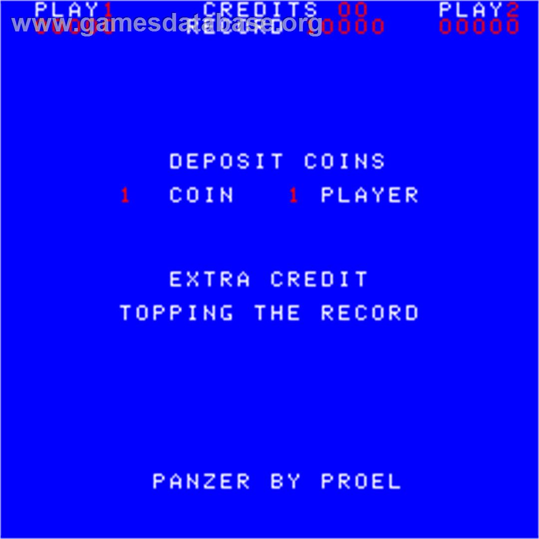 Panzer - Arcade - Artwork - Title Screen