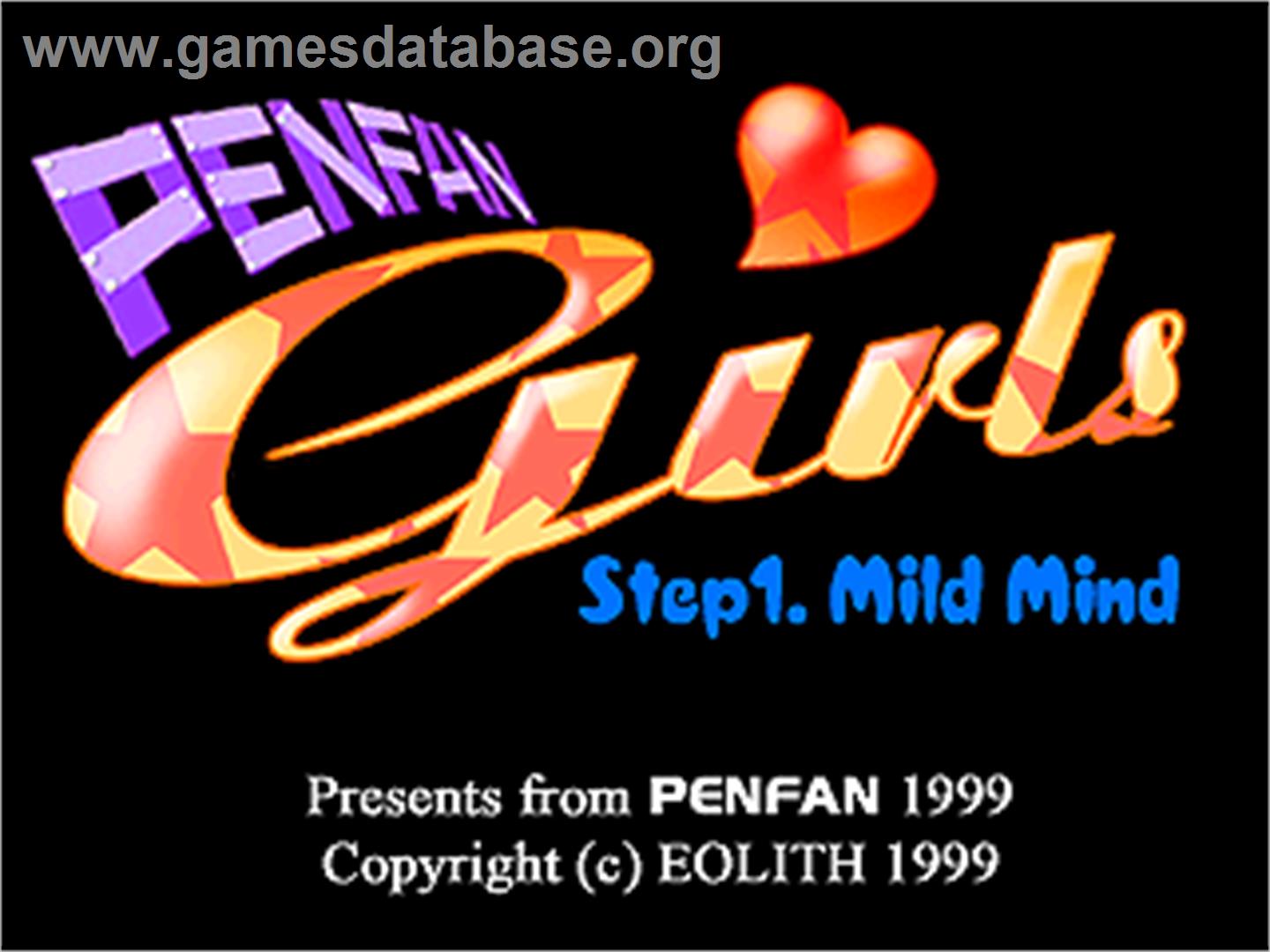 Penfan Girls - Step1. Mild Mind - Arcade - Artwork - Title Screen