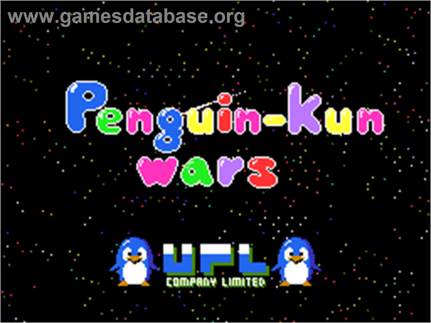 Penguin-Kun Wars - Arcade - Artwork - Title Screen