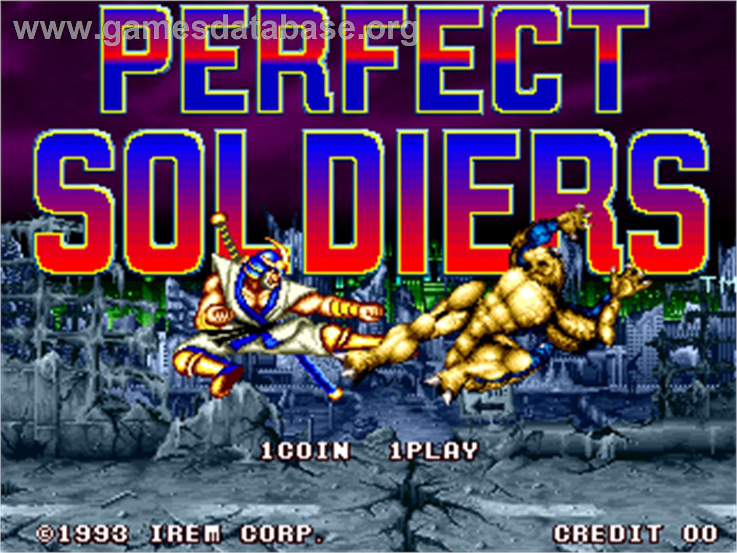 Perfect Soldiers - Arcade - Artwork - Title Screen