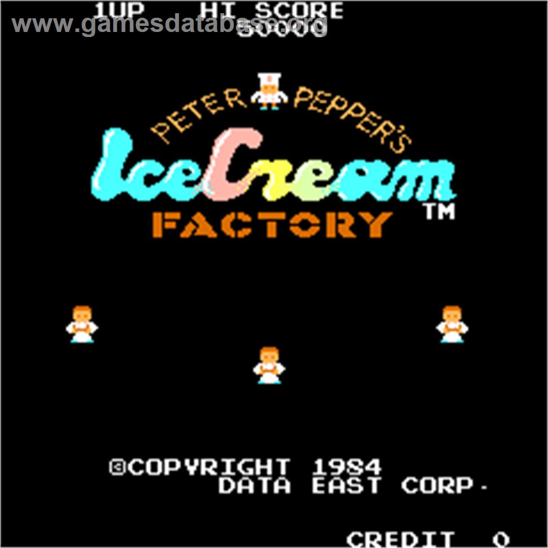 Peter Pepper's Ice Cream Factory - Arcade - Artwork - Title Screen