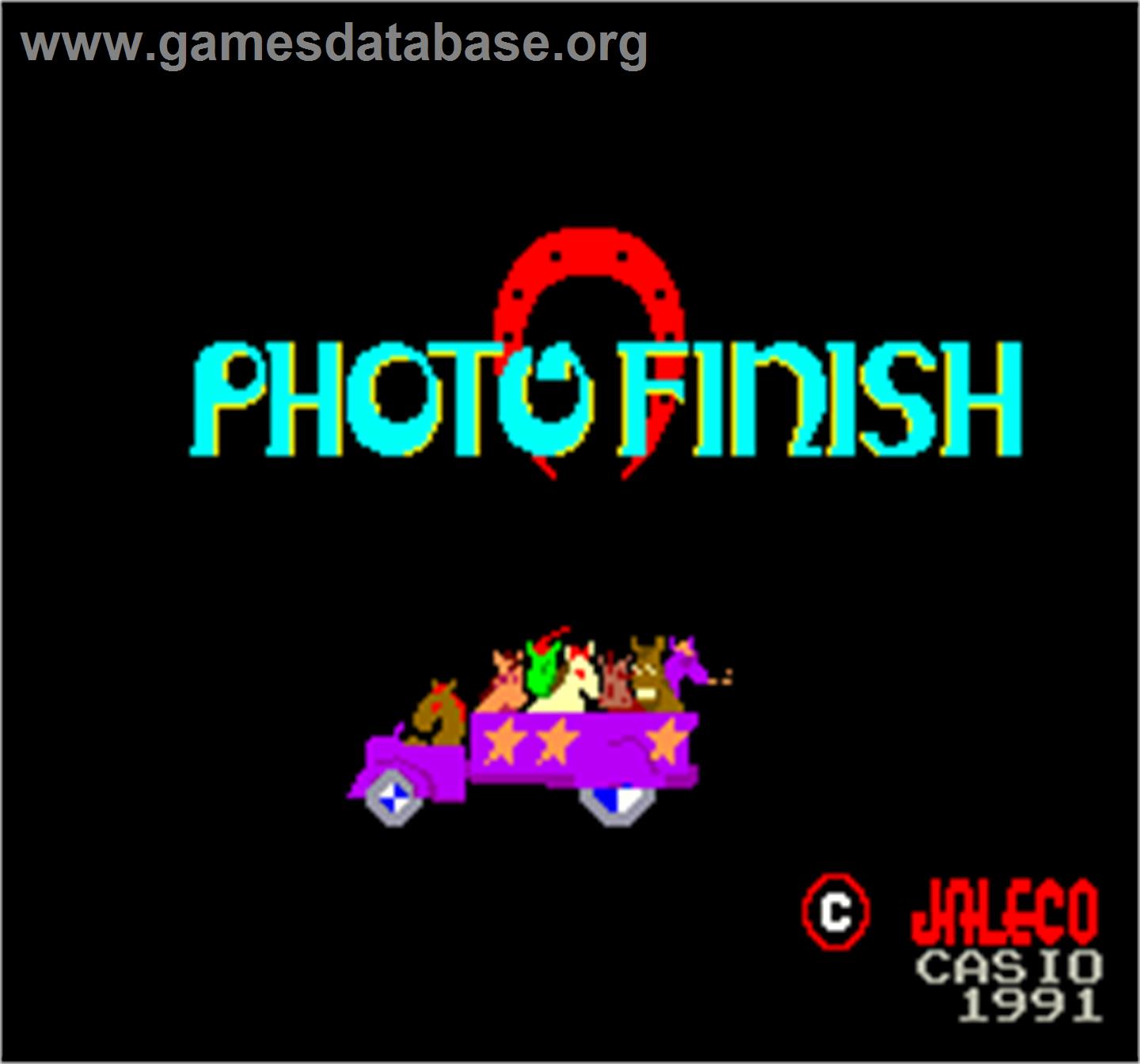 Photo Finish - Arcade - Artwork - Title Screen