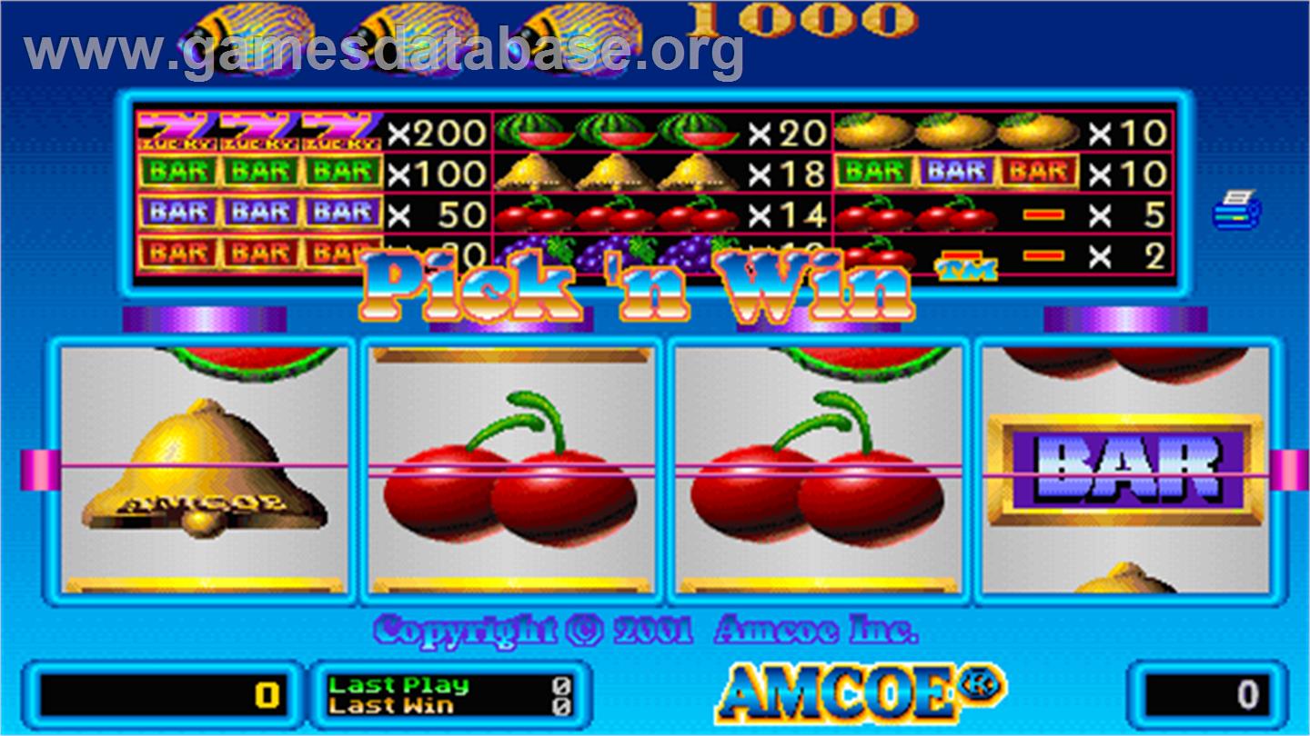Pick 'n Win - Arcade - Artwork - Title Screen