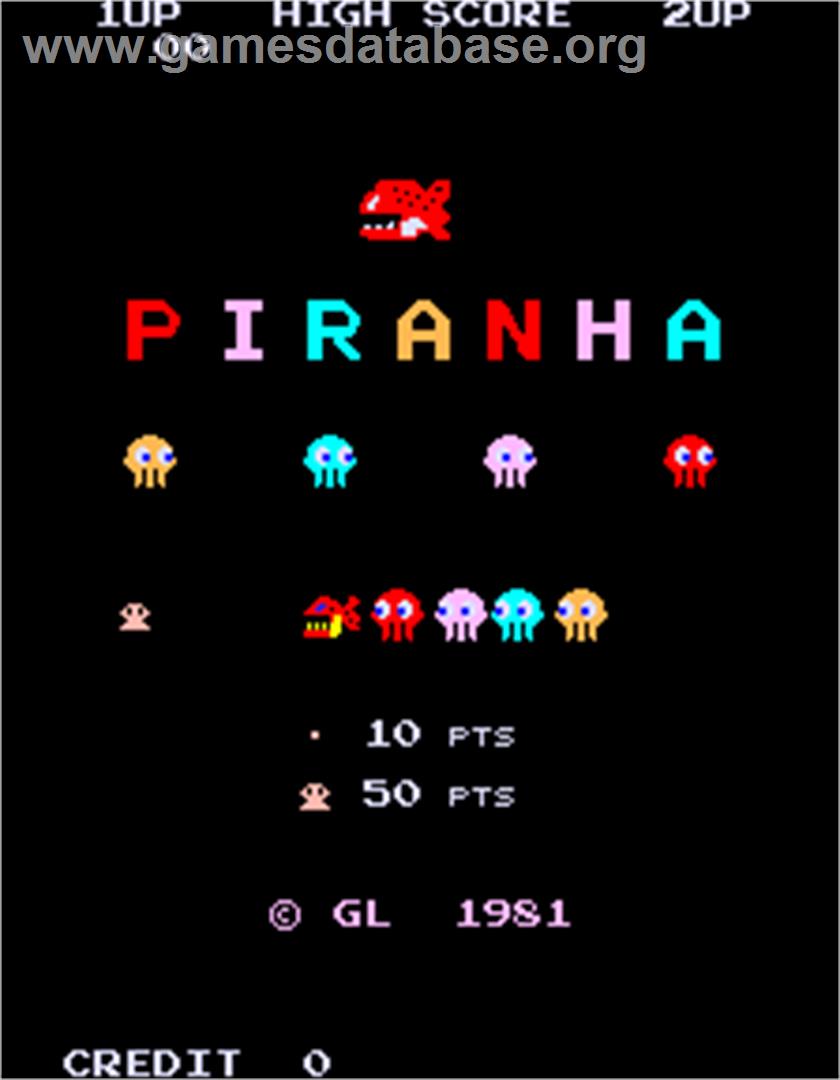 Piranha - Arcade - Artwork - Title Screen