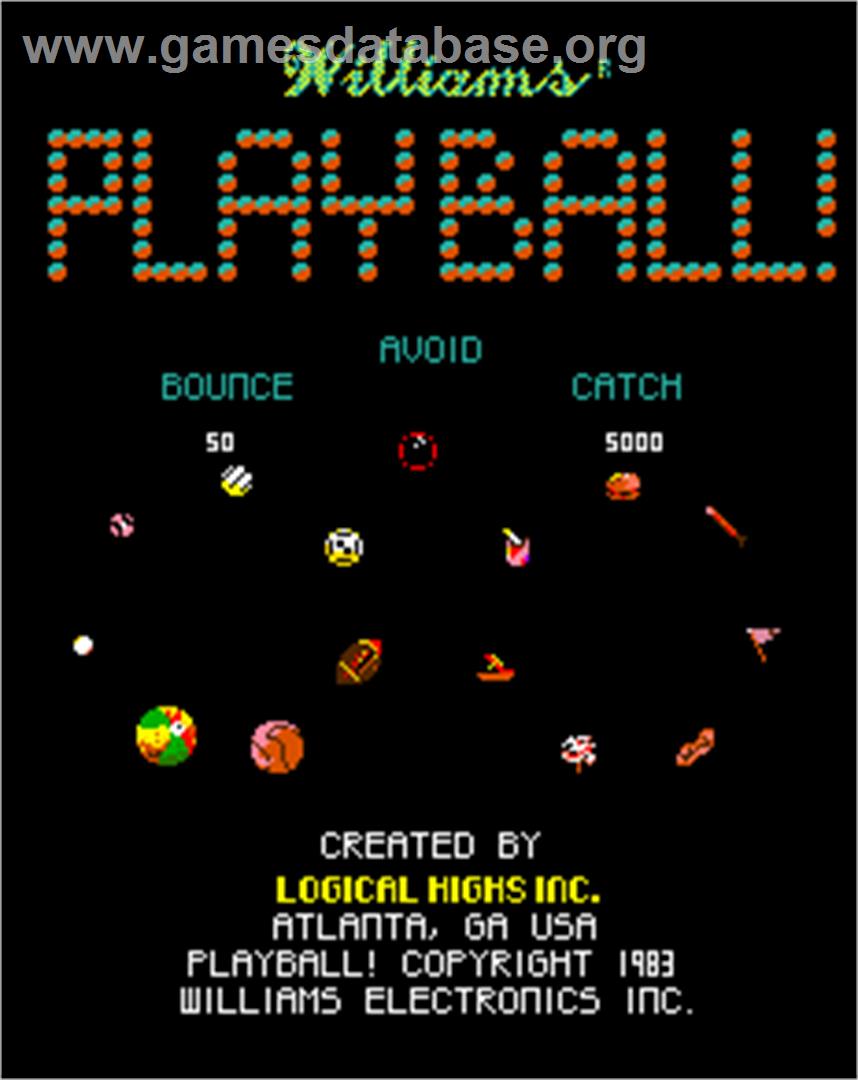 PlayBall! - Arcade - Artwork - Title Screen