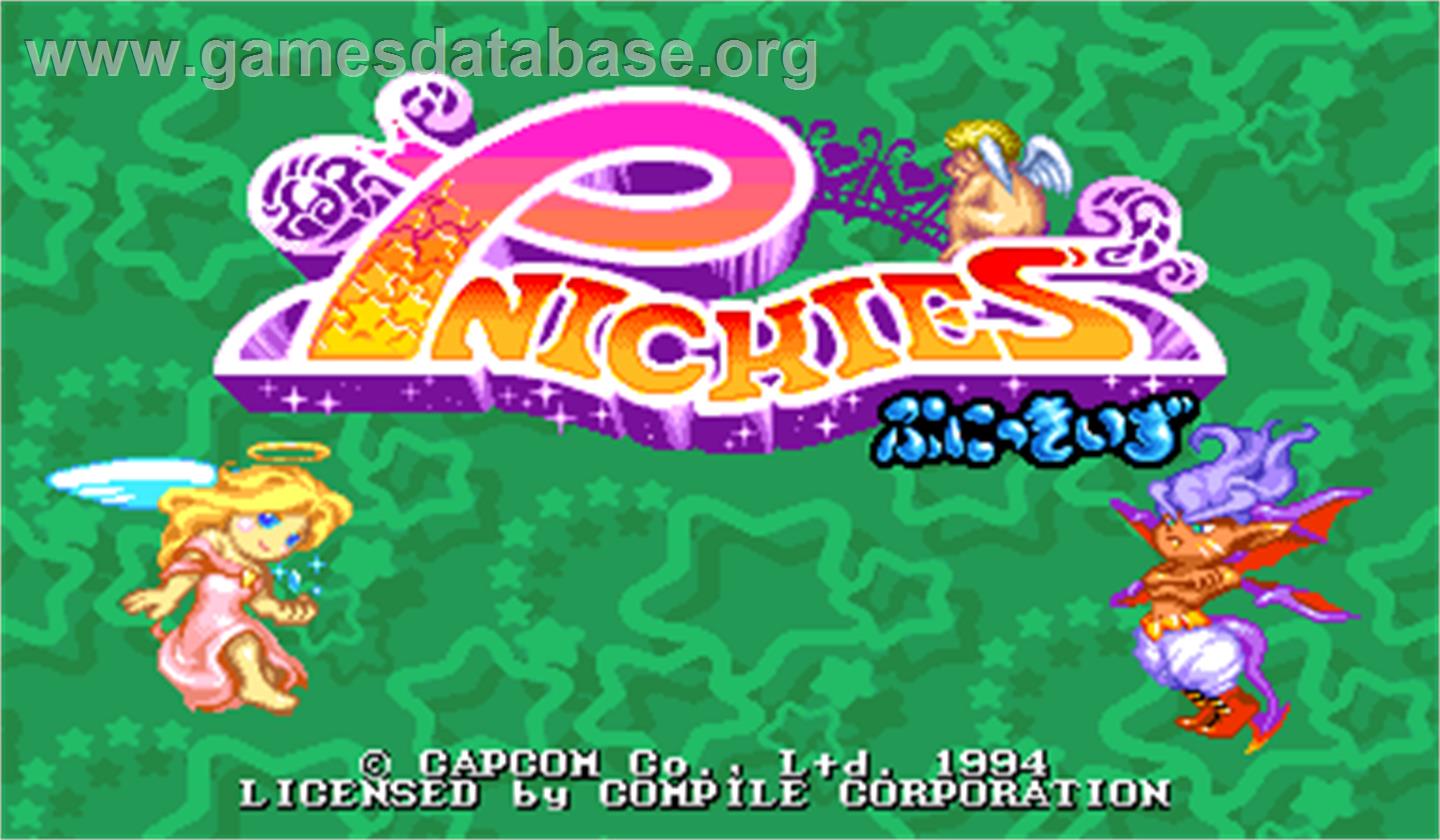 Pnickies - Arcade - Artwork - Title Screen