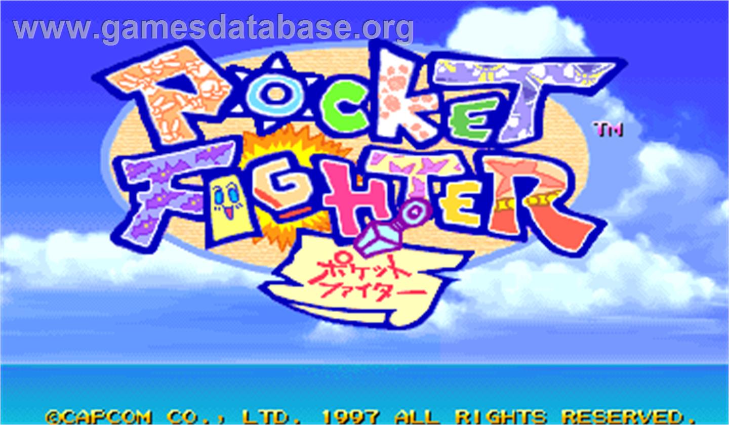 Pocket Fighter - Arcade - Artwork - Title Screen
