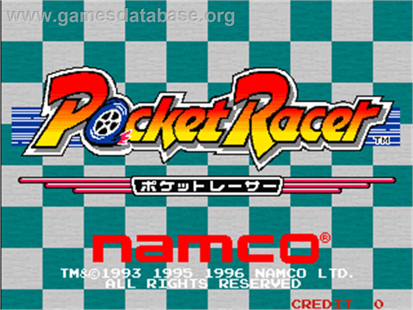 Pocket Racer - Arcade - Artwork - Title Screen
