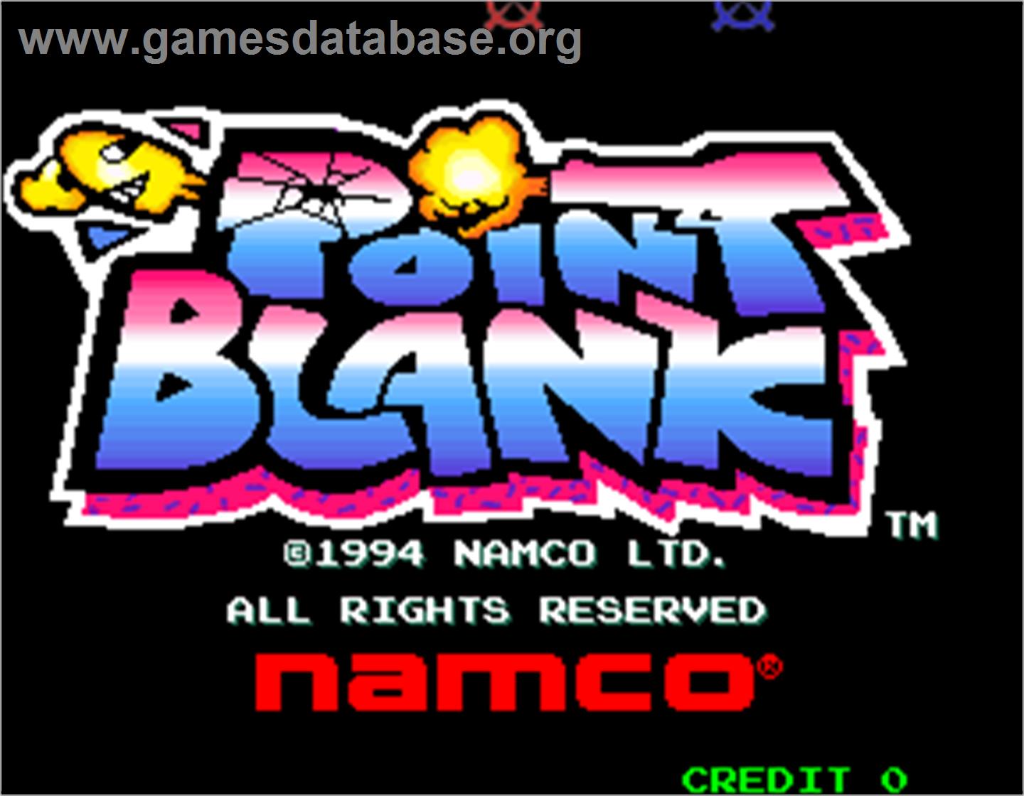 Point Blank - Arcade - Artwork - Title Screen